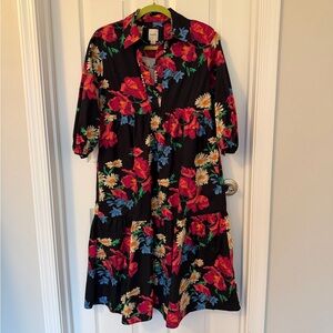 The Bettina Tiered Shirt Dress by Maeve